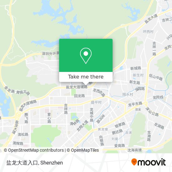 盐龙大道入口 map