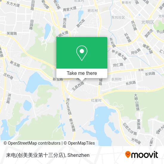 来电(创美美业第十三分店) map