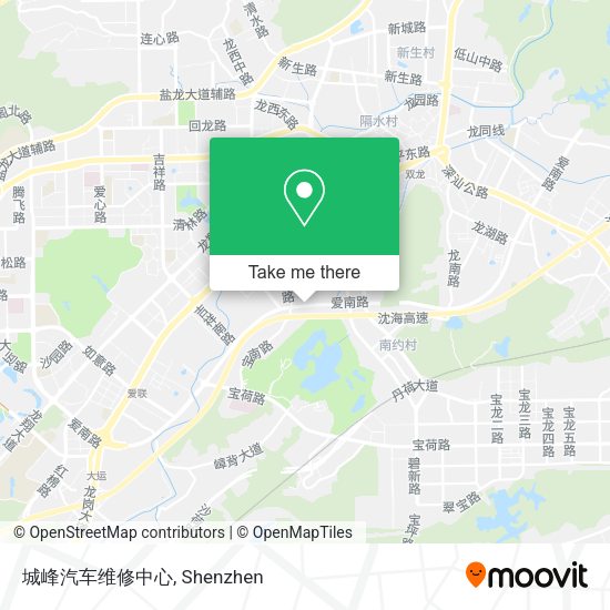 城峰汽车维修中心 map