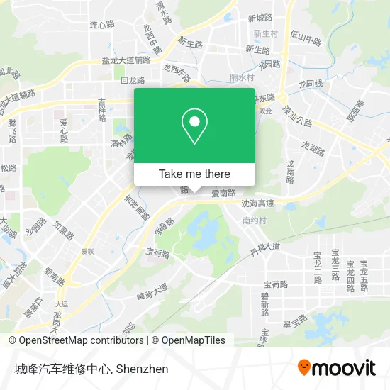 城峰汽车维修中心 map