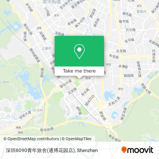 深圳8090青年旅舍(通博花园店) map