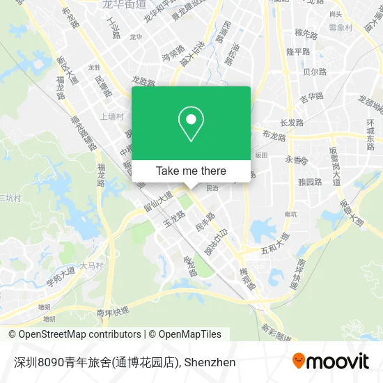 深圳8090青年旅舍(通博花园店) map