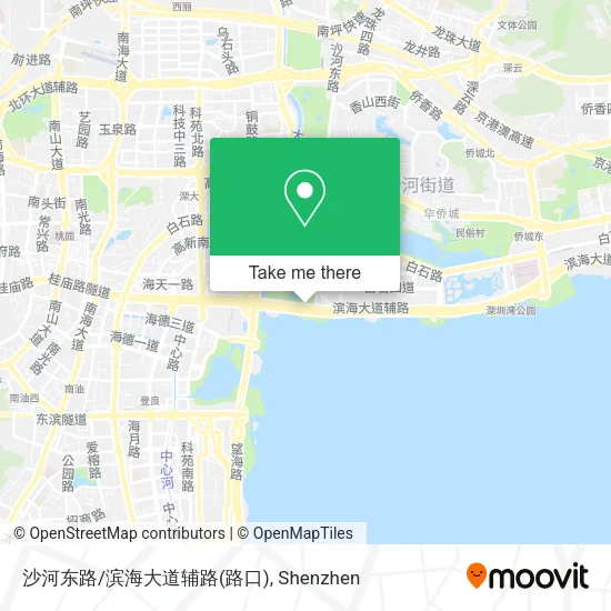 沙河东路/滨海大道辅路(路口) map