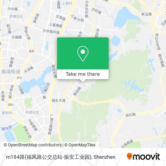 m184路(福凤路公交总站-振安工业园) map