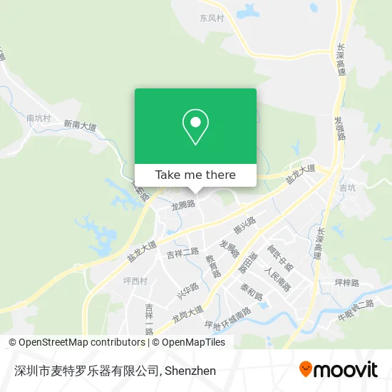深圳市麦特罗乐器有限公司 map