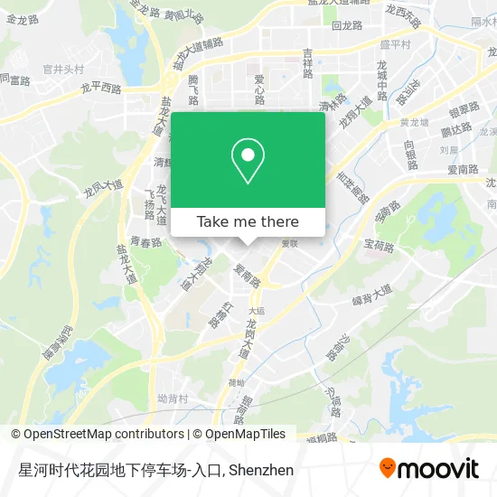 星河时代花园地下停车场-入口 map