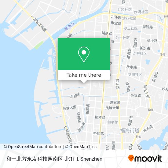 和一北方永发科技园南区-北1门 map
