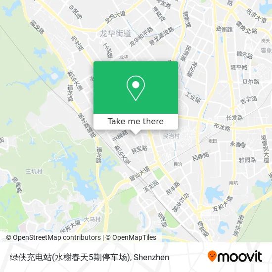 绿侠充电站(水榭春天5期停车场) map