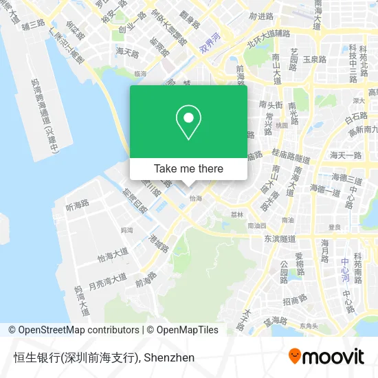 恒生银行(深圳前海支行) map