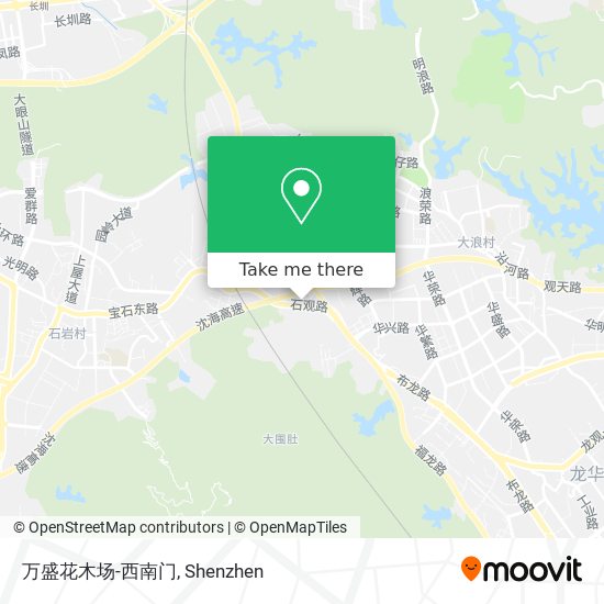 万盛花木场-西南门 map