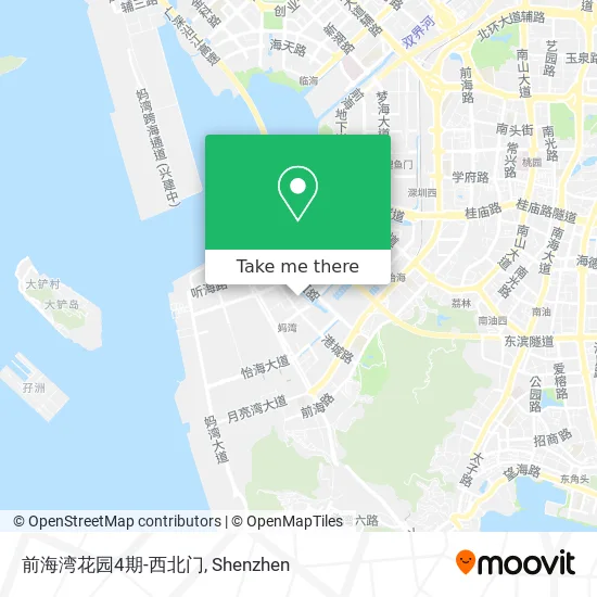 前海湾花园4期-西北门 map