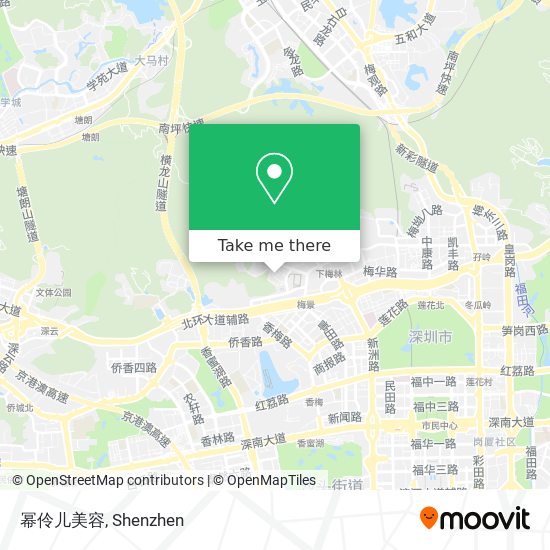 幂伶儿美容 map