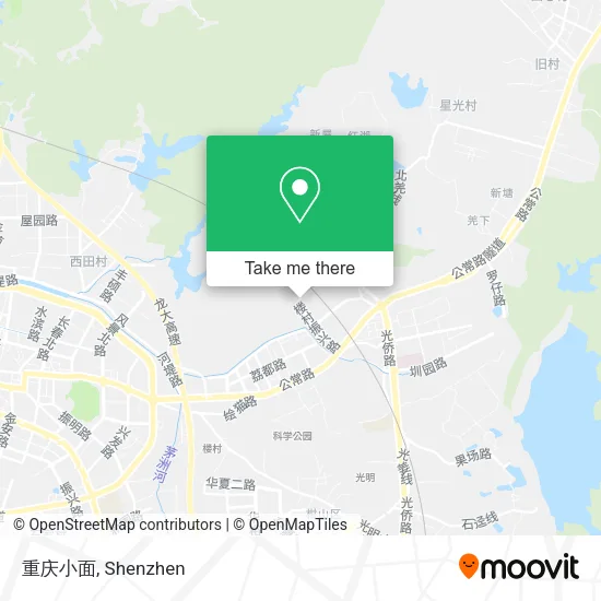 重庆小面 map