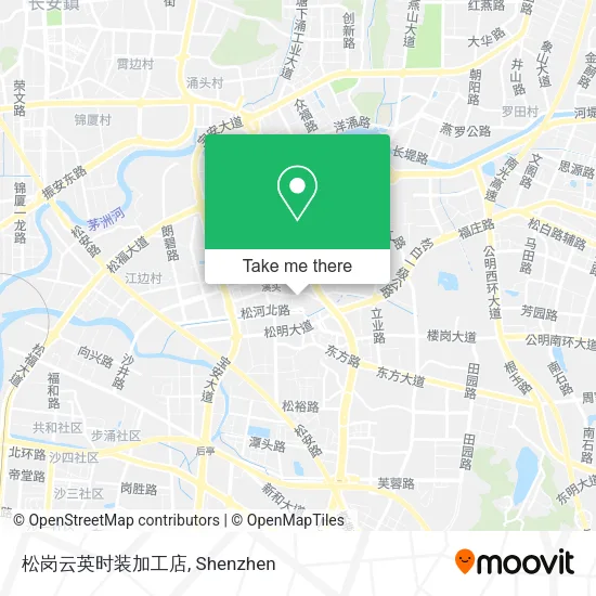 松岗云英时装加工店 map
