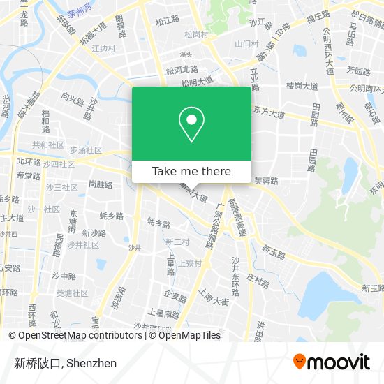 新桥陂口 map