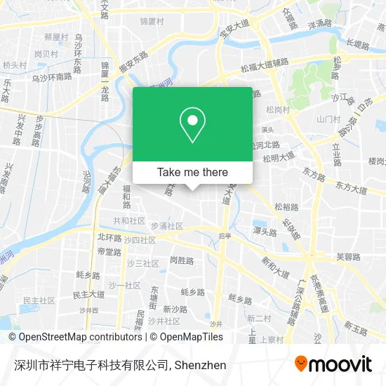 深圳市祥宁电子科技有限公司 map