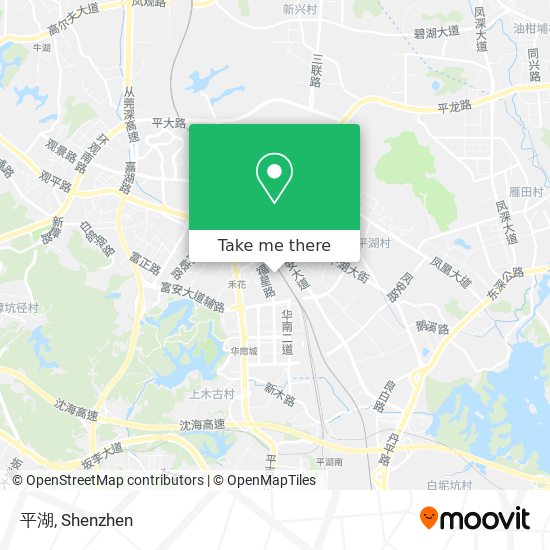 平湖 map