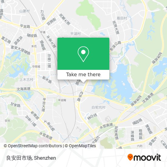 良安田市场 map