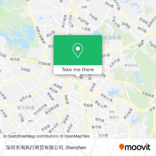 深圳市淘风行商贸有限公司 map