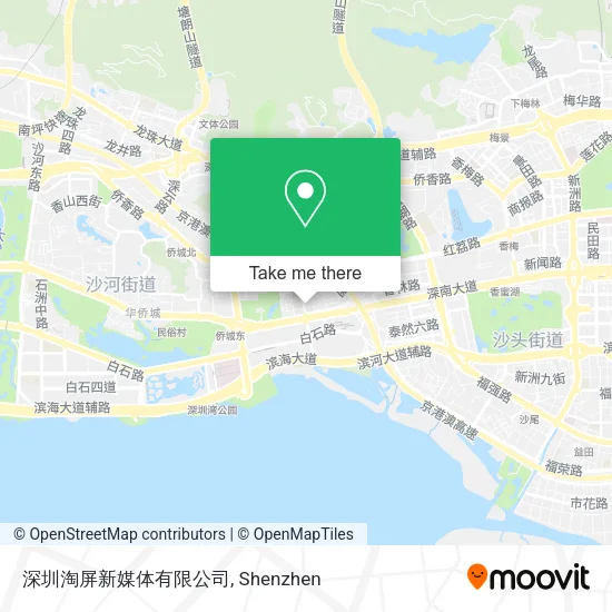 深圳淘屏新媒体有限公司 map
