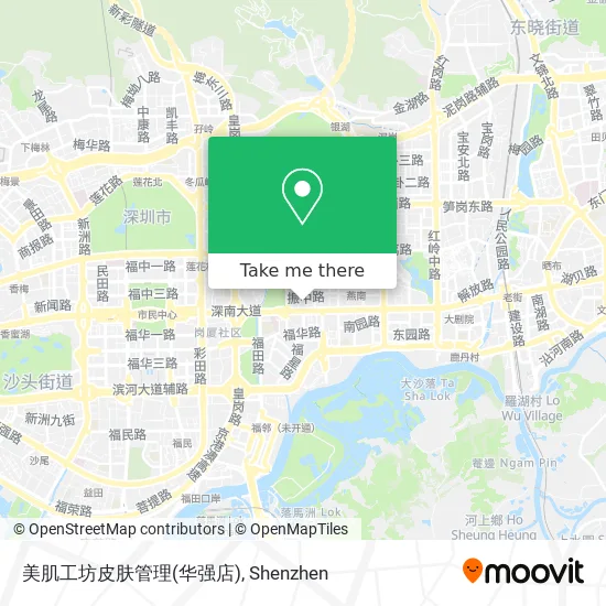 美肌工坊皮肤管理(华强店) map