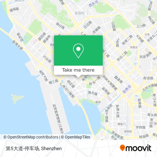第5大道-停车场 map