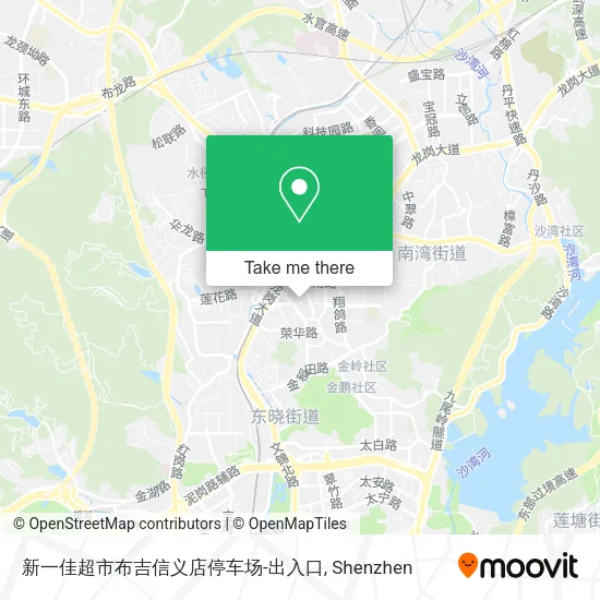 新一佳超市布吉信义店停车场-出入口 map