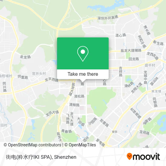 街电(粋水疗IKI SPA) map