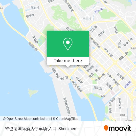 维也纳国际酒店停车场-入口 map