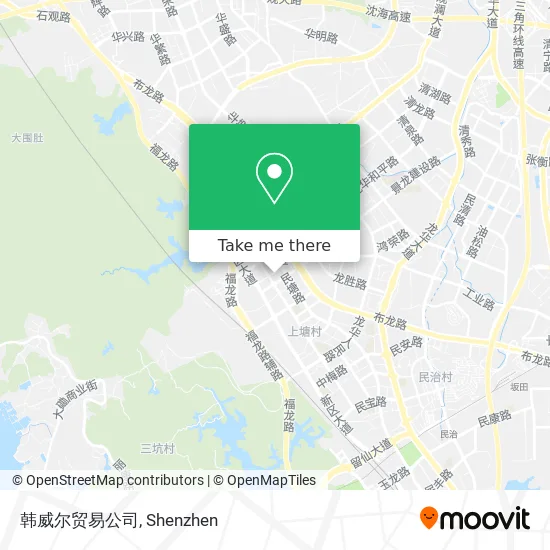 韩威尔贸易公司 map