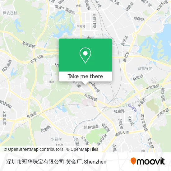深圳市冠华珠宝有限公司-黄金厂 map