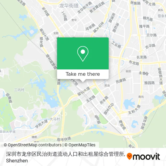 深圳市龙华区民治街道流动人口和出租屋综合管理所 map