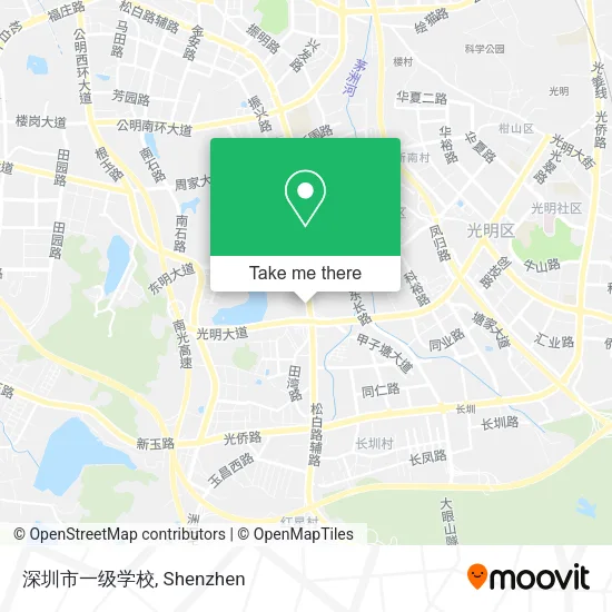 深圳市一级学校 map