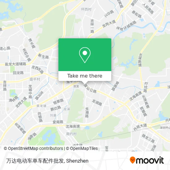 万达电动车单车配件批发 map