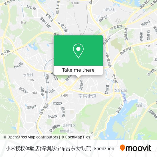 小米授权体验店(深圳苏宁布吉东大街店) map