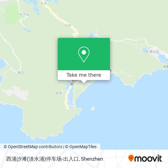 西涌沙滩(淡水涌)停车场-出入口 map