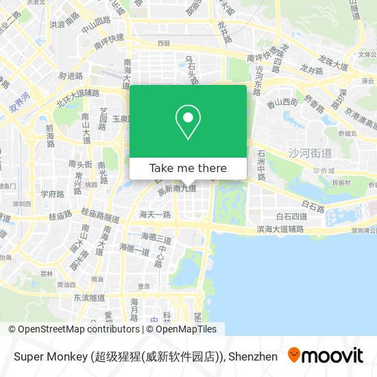 Super Monkey (超级猩猩(威新软件园店)) map