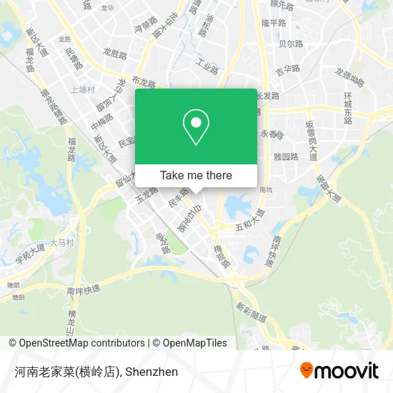 河南老家菜(横岭店) map