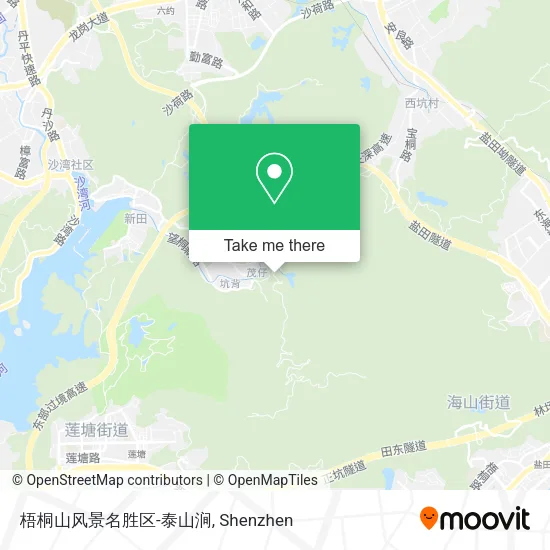 梧桐山风景名胜区-泰山涧 map