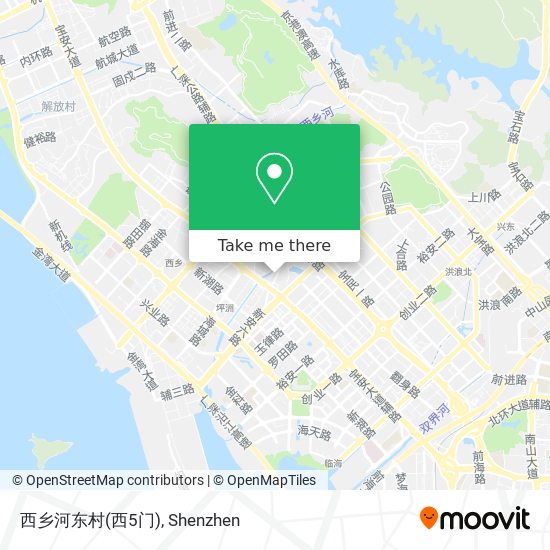 西乡河东村(西5门) map