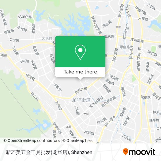 新环美五金工具批发(龙华店) map