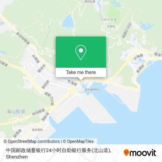 中国邮政储蓄银行24小时自助银行服务(北山道) map