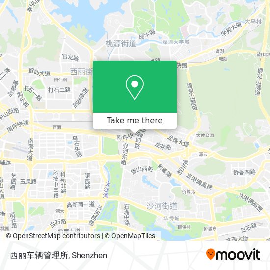 西丽车辆管理所 map
