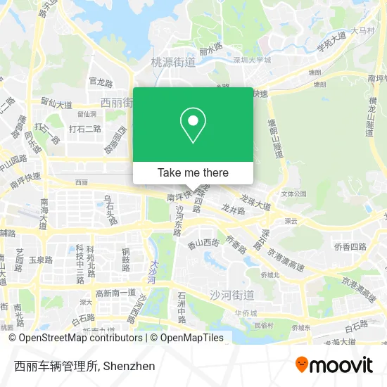 西丽车辆管理所 map