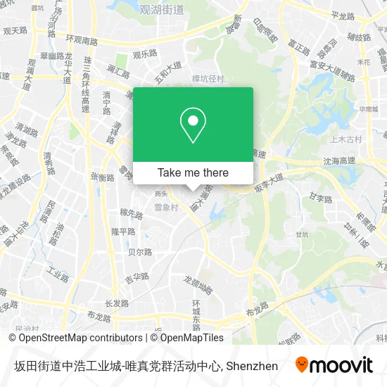 坂田街道中浩工业城-唯真党群活动中心 map