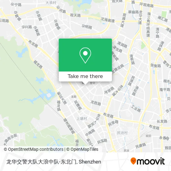 龙华交警大队大浪中队-东北门 map