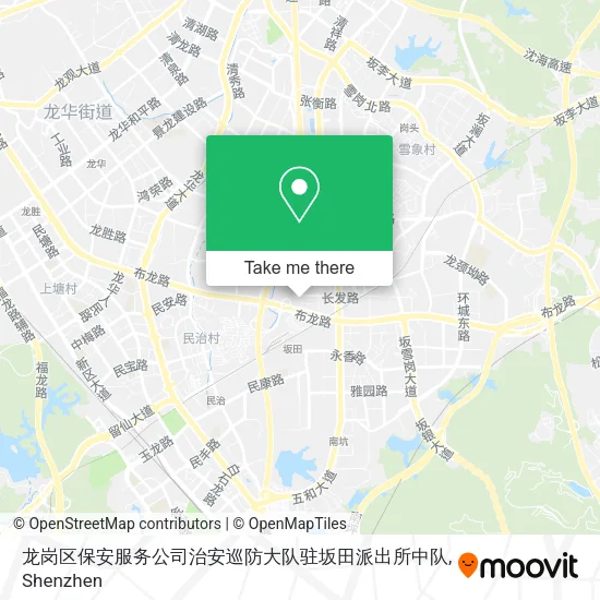 龙岗区保安服务公司治安巡防大队驻坂田派出所中队 map