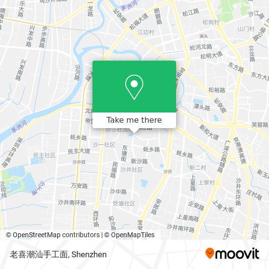 老喜潮汕手工面 map