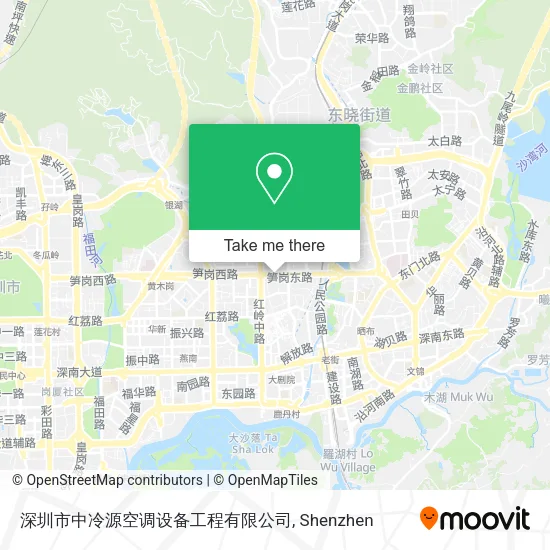 深圳市中冷源空调设备工程有限公司 map