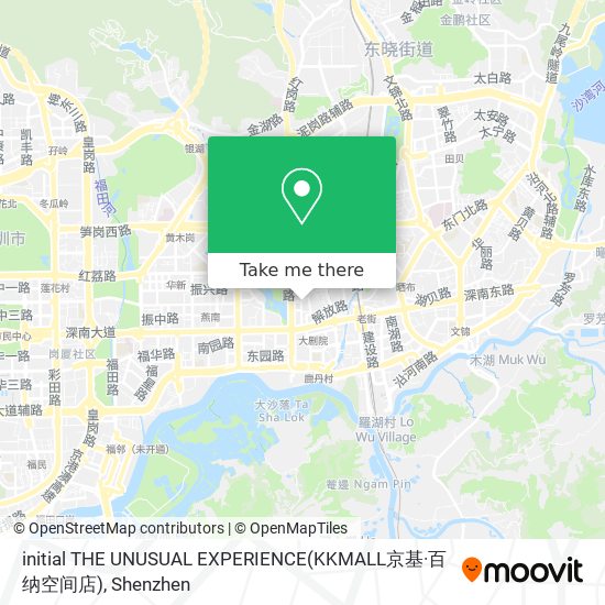initial THE UNUSUAL EXPERIENCE(KKMALL京基·百纳空间店) map